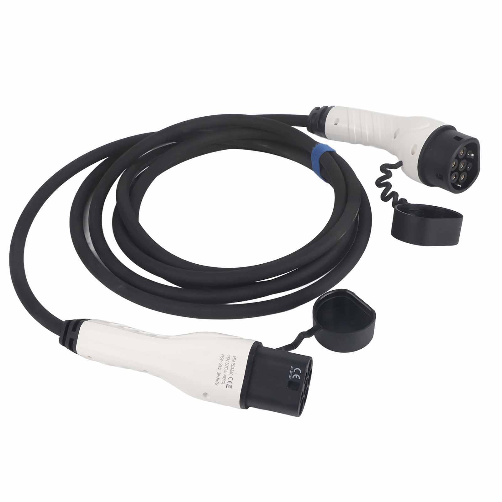 Kabel do ładowania Pojazdu Elektrycznego 415 V, 11 KW, 5 M, Wtyczka Samochodu Elektrycznego Typu 2, ładowarka o Dużej Wytrzymałości z Certyfikatem CE TUV UKCA, Idealna do Pojazdów Marki