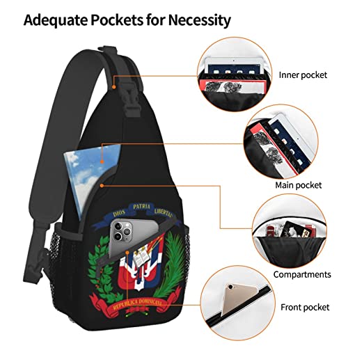 Mochila Sling Universal Negra para Senderismo y Uso Diario miniatura 5