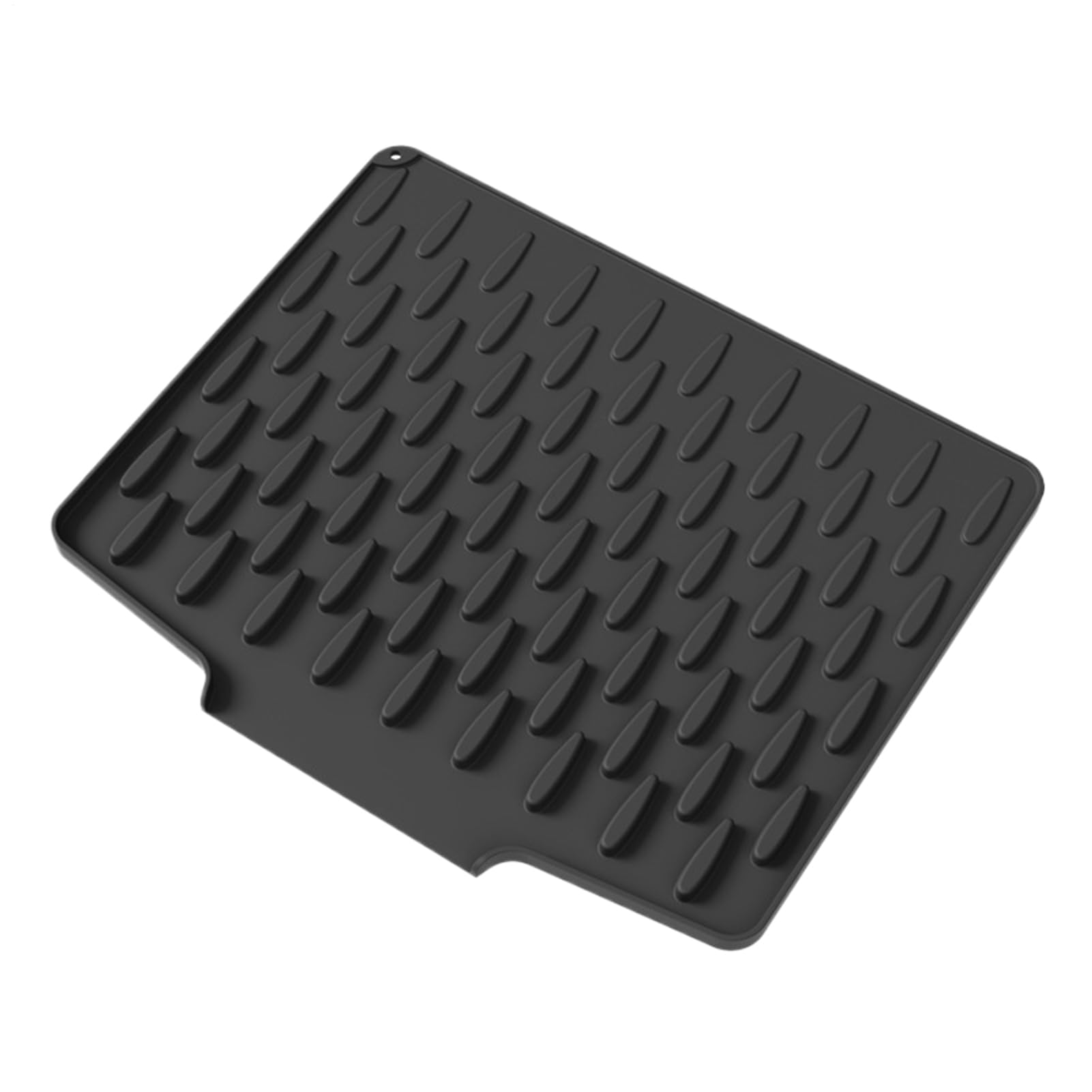 Alfombrilla de silicona plegable para el secado de platos en encimeras de cocina y salas