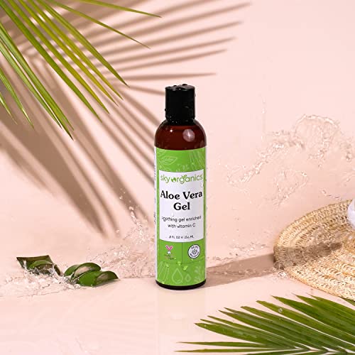 Sky Organics Aloe Vera Gel For Body, Cold-Pressed, To Cool, Hydrate & Soothe, 8 Fl. Oz #TOP3