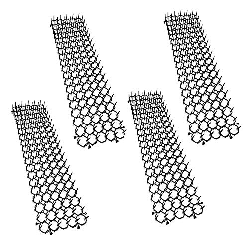 HAC24 4 Elemente Dornengitter mit je 50 cm Tiervertreiber Katzenabwehr Marderschutz Katzenschreck Tierschreck Katzen Marder Hunde Tierschreck Spikes