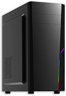 Zalman T8 ATX Mid Tower PC Case, Spectrum RGB Lighting Strip, USB 3.0, 120mm Rear Fan, Detachable 5.25” ODD Drive Cover, Fits mATX ITX Motherboards, Compact Size - Black