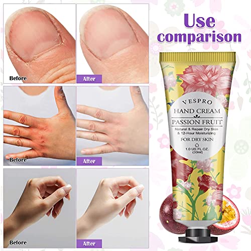 Vespro 10 Pack Plant Fragrance Hand Cream, Moisturizing Hand Care Cream Gift Set,Mini Hand Lotion Travel Size In Bulk,Gifts For Women,Mom,Sister,Yourself-10 Different Scented/30Ml #TOP1