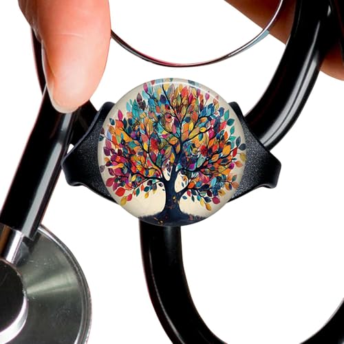 Tree StethoscopeTag Personalized,Nurse Doctor StethoscopeID Tag Customized, Medical StethoscopeName Tag,Ideal for Anyone That uses a Stethoscope, Nursing Students,etc.