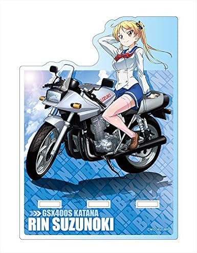 Amazon ばくおん 鈴乃木凜 アクリルスマホスタンド バイクver アニメ 萌えグッズ 通販