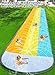 BesFlow Slip and Water Slip，Water Slide for Kids Backyard 22ft*3 Lane Color-Block,Surrounding Sprinkler Summer Toys for Kids Outdoor with 3 Bodyboards
