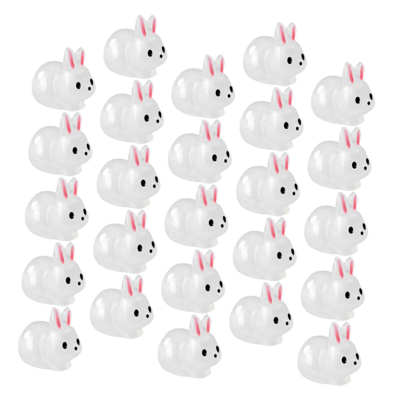 Yardwe 120 Pcs Micro Paysage Lapin Cour Accessoire Accessoires De Jardin Compact Animal Décor Lapin Statue Animal Ornement Cour Animal Statue Adorable Lapin Figure Lapin Décor