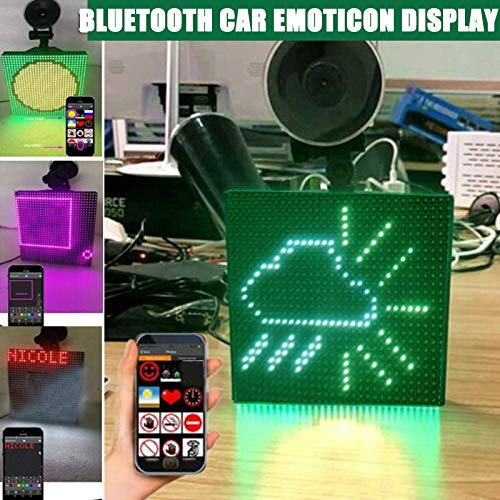Sendgo Adjustable Bluetooth Car LED Screen Display Emoji for IOS Android