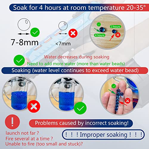 Electric Splatter Gel Ball Blaster Orby Soft Bullet Gun Toy Orbi Water Foam Pellet Bead Ball Gun Automatic Gun Drum Mag,Splatterball Backyard Game For Kid Boy Adultt(Sky-Blue) #TOP3