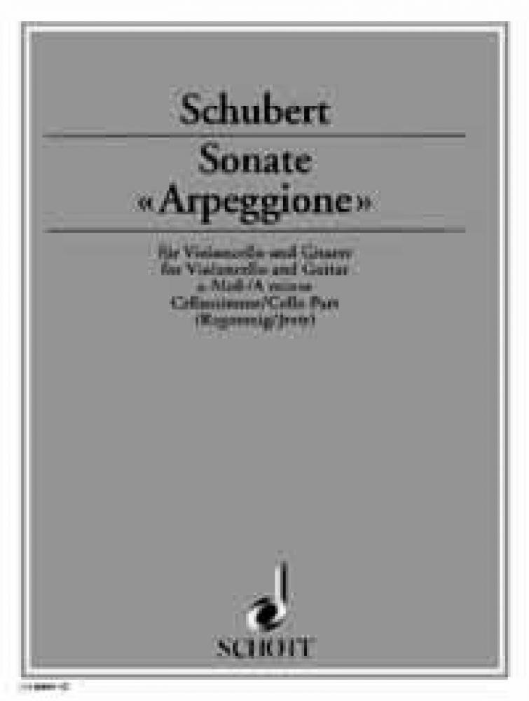 Sonata "Arpeggione": A Minor. D 821. Violoncello (Viola, Flute) and Guitar. Partie soliste.