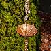 Sunflower Home and Garden 8 FT Decorative Iron Umbrella Rain Chains with Bonus Adapter Installer Piece and Bonus Rain Chain Anchor Stake; Premium Quality Rain Chains for Gutters and Gutter Chains