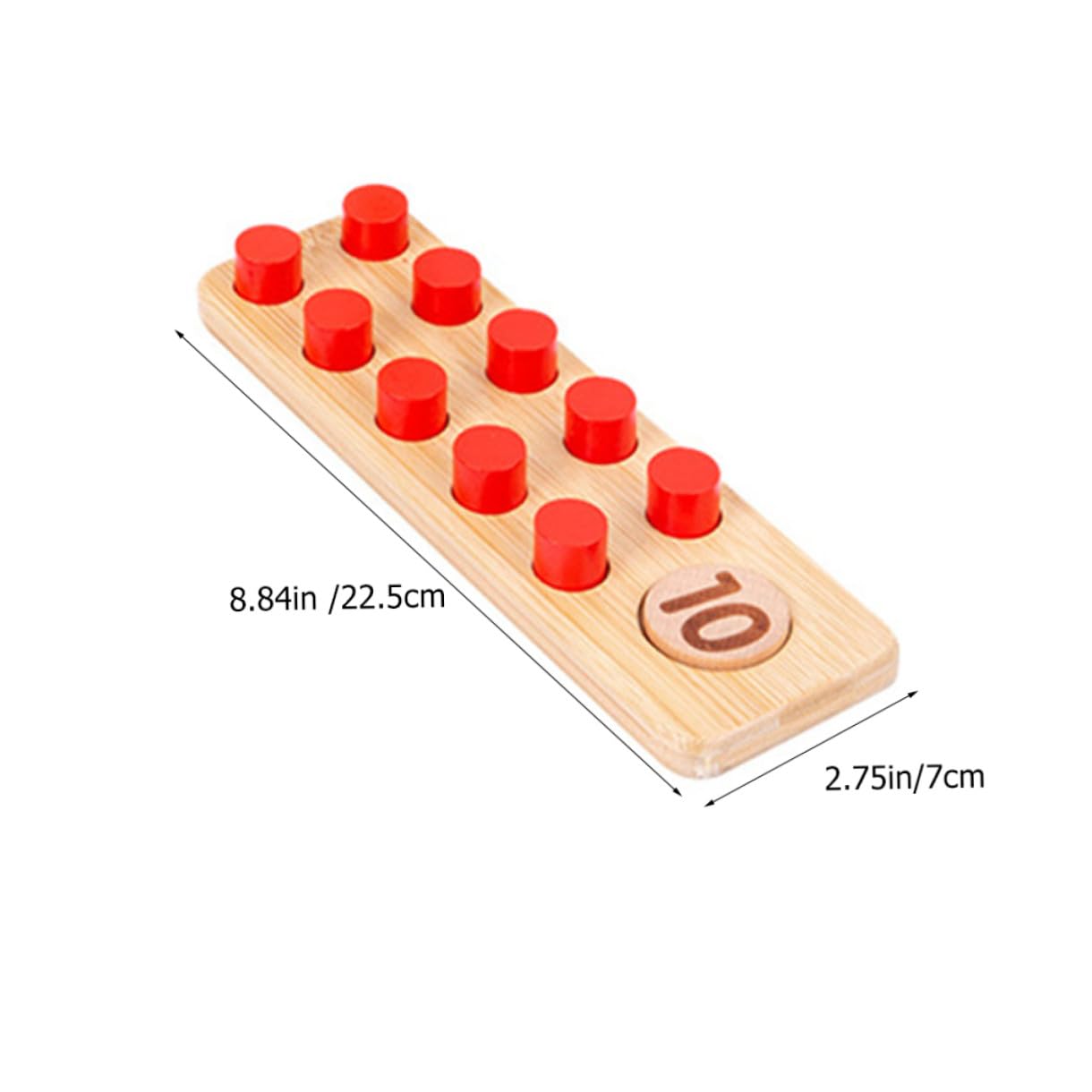 Mikinona Juguetes Matemáticos de Madera para Kit Educativo para Aprender Aritmética y Tablas de Multiplicar Juguete Didáctico Seguro para Preescolar y Jardín Infantil