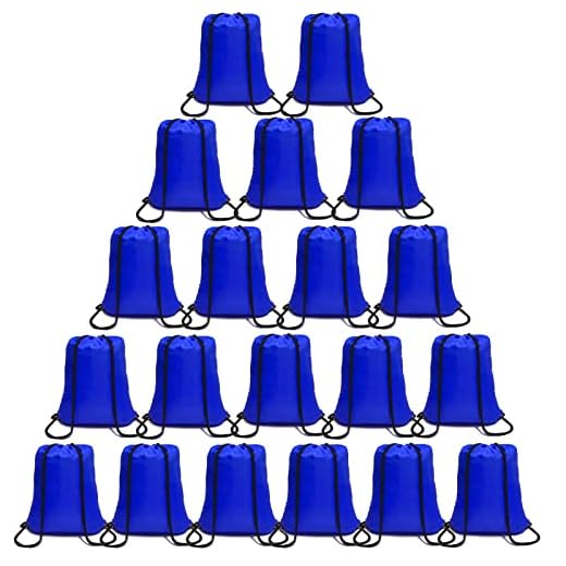 Royal Blue Drawstring Backpacks Set of 100