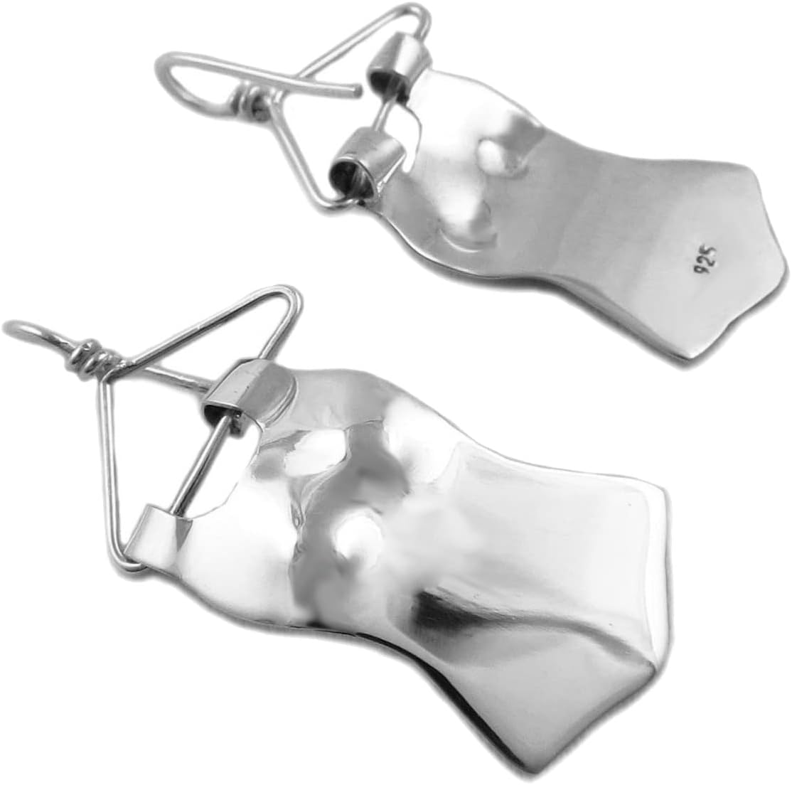 Long 925 Silver Bodice and Hanger Earrings