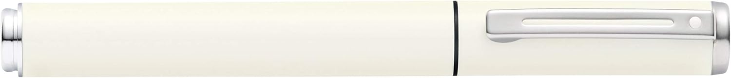 Sheaffer Pop Glossy White Fountain Pen with Chrome Trim and Medium Nib