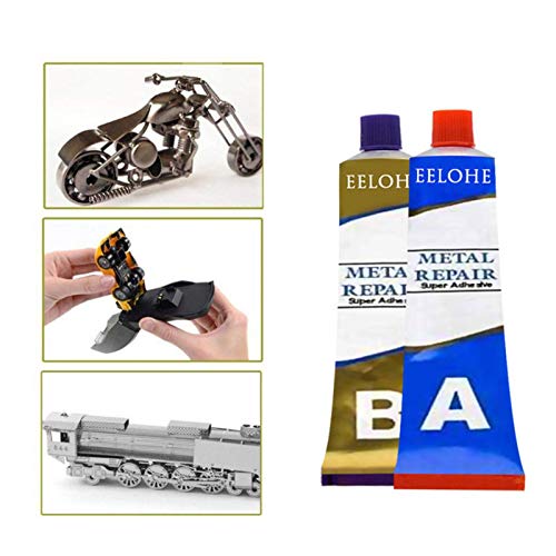 Cola de Metal | Cola de soldagem de metal líquido de 2 componentes,Pasta de reparo de metal de fundi