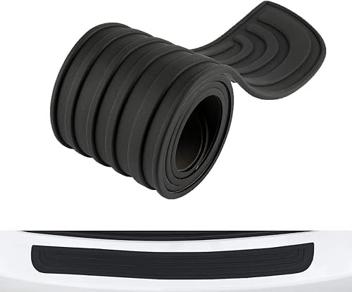 Protector de parachoques trasero universal de 35.4 pulgadas, de goma negra, resistente a los arañazos, para puerta del maletero, accesorio para
