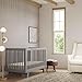 Babyletto Hudson 3-in-1 Convertible Baby Crib - GREENGUARD Gold Certified Convertible Crib to Toddler Bed & Daybed - Wooden Baby Bed with 4 Adjustable Mattress Heights - Strong & Easy Assembly - Grey