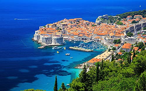 NA Puzzle Für Kinder Erwachsene Puzzel Dubrovnik City In Croatia On The Coast of The Adriatic Sea 1000 Stück…