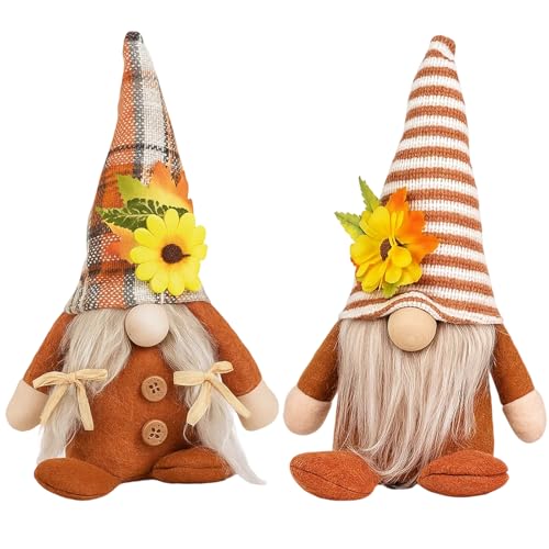 YTPAFK 2Pcs Autumn Gonk Decorations, Fall Decor For Home, Seasonal Autumn Decorations With 21cm Height, Perfect For Thanksgiving And Harvest Parties, Autumn Home Decor