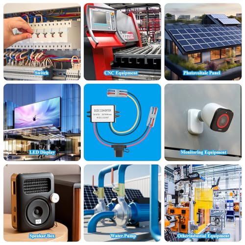 YBBOTT dc-dc wandler 10V-72V auf 5V 3A 15W Step down Buck Converter 12V/24V/30V/36V/48V/60V zu 5V 3A 15W Spannungs wandler Spannungsstabilisator Spannungsregler 12V Spannungswandler Spannungsbegrenzer