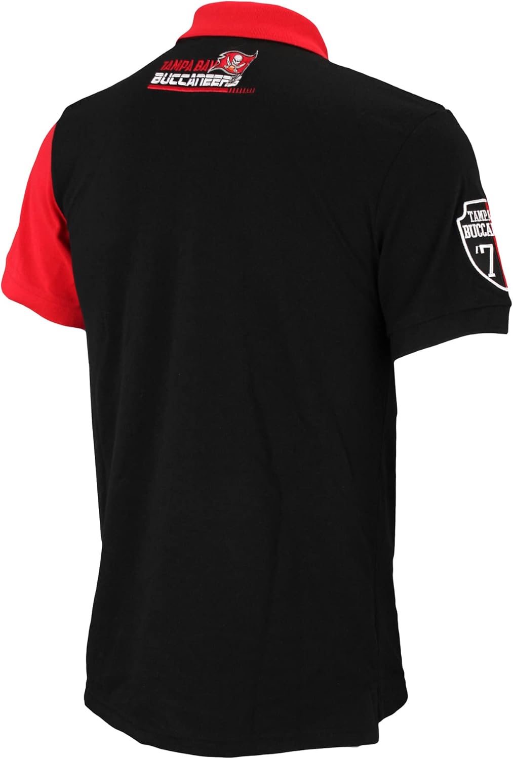 FOCO NFL Football Team Crest and Stripe Men's Polo Shirt