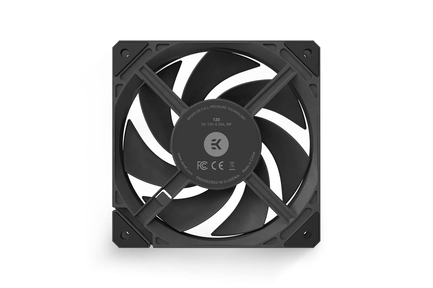EK EKWB Loop FPT 120mm Fan, 550-2300 RPM, Black