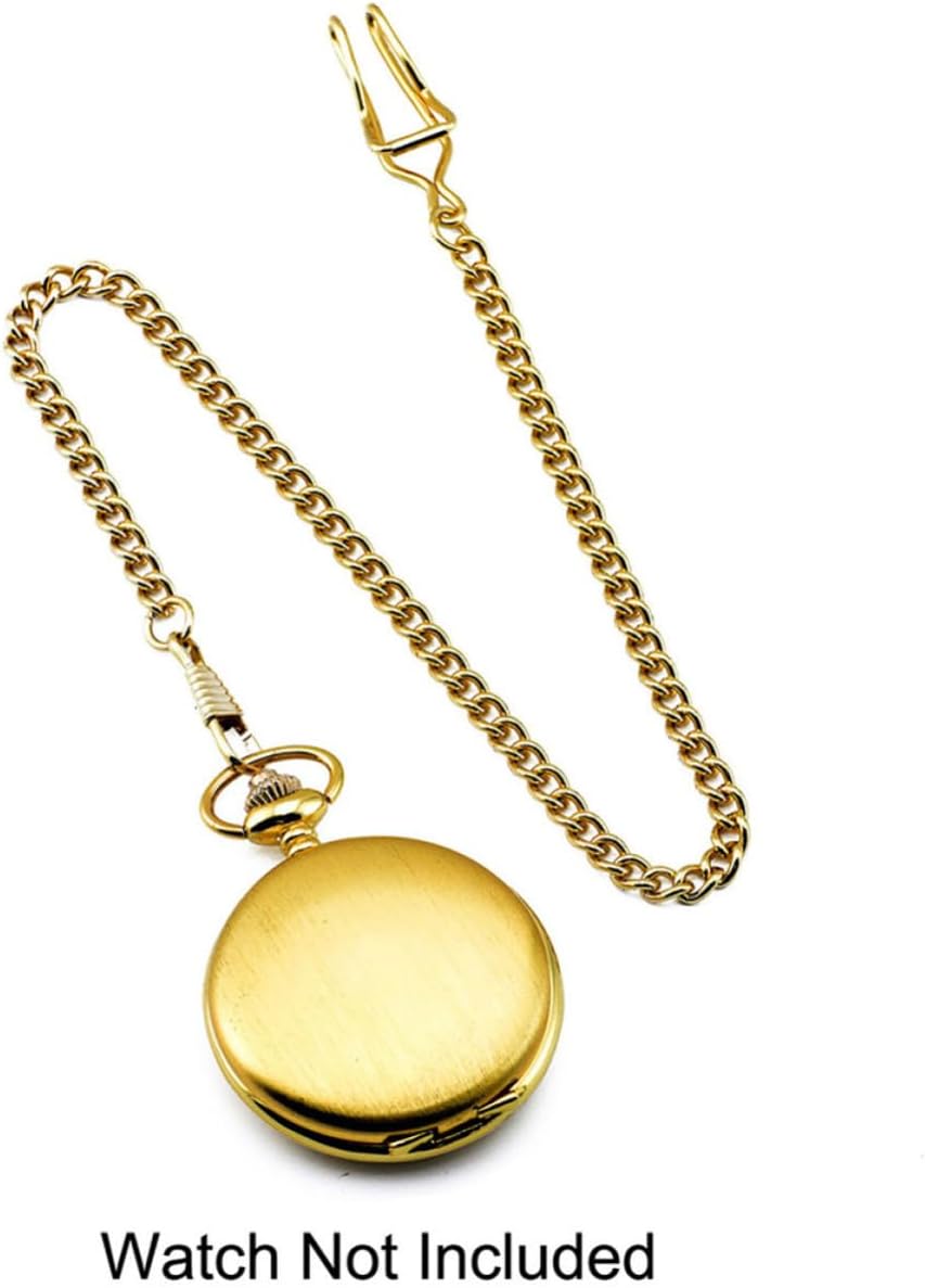 39cm Metal Pocket Watch Chain Vintage Style 4pcs, for Men