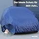 cartrend Vollgarage New Generation, Auto Abdeckplane, wetterfeste, waschbare Abdeckung, Polyester blau, mit Aufbewahrungstasche, für SUV, 503 x 213 x 172 cm