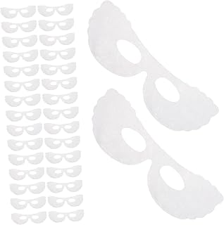 BETOOKY 200pcs White Eye Mask Sheets for Eye Treatment Pads with Soft Fabrics for Spa and Salon Use