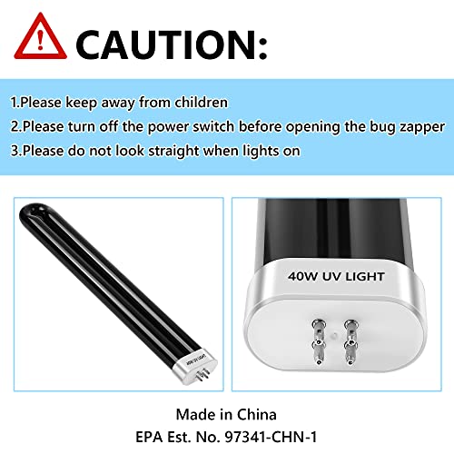 Kittmip Bug Zapper Replacement Bulbs, 40W Black Light Bulb Compatible With Black Flag Bug Zapper Model Bz-40Dx, Bz-40Max, And Bz-40Blk (1) #TOP7