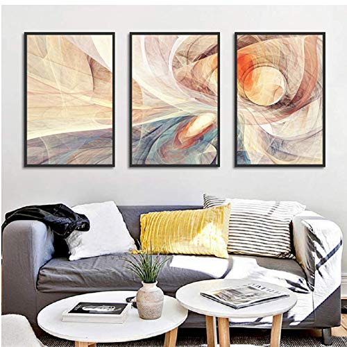 Impression colorée de tableau abstrait vintage pour décoration murale maison