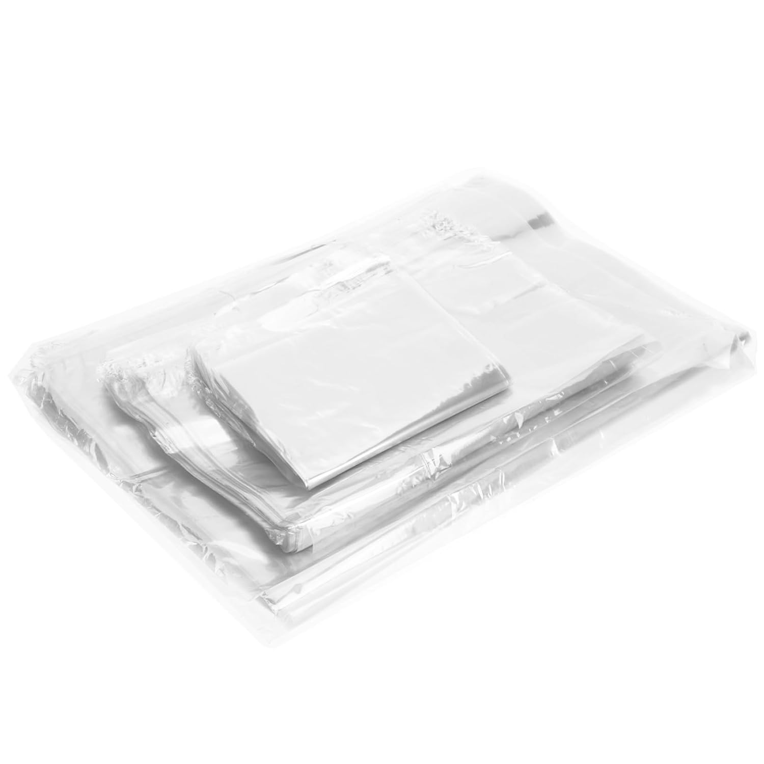 Cabilock 300Pcs Heat Shrink Film Bags Assorted Shrink Wrap Bags for Packaging Bottles Shoes and More Wrap