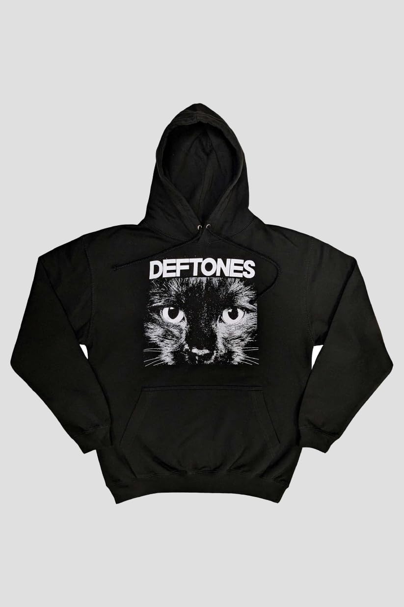 Deftones Felpa Con Cappuccio Sphynx Band Logo Nuovo Ufficiale Unisex Nero