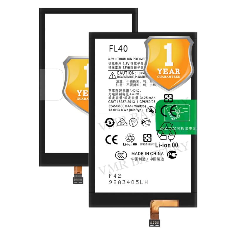 Image of Original FL40 Battery Compatible for Motorola Moto X Play (XT1562, XT1563, XT1564) | Moto X Play Dual SIM (XT1563) | Motorola Droid Maxx 2 (XT1565, XT1565B) - (3630mAh) - 1 Year Warranty K7