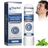 Nasal Stick, Complex Men’s Nasal Inhaler, Naseninhalator, Menthol Nasenstift, Mit ätherischen Ölen und Menthol, Leichtes Atmen mit Erfrischendem, Kühlem Gefühl Perfekt für Arbeit, Studium oder ReisenV