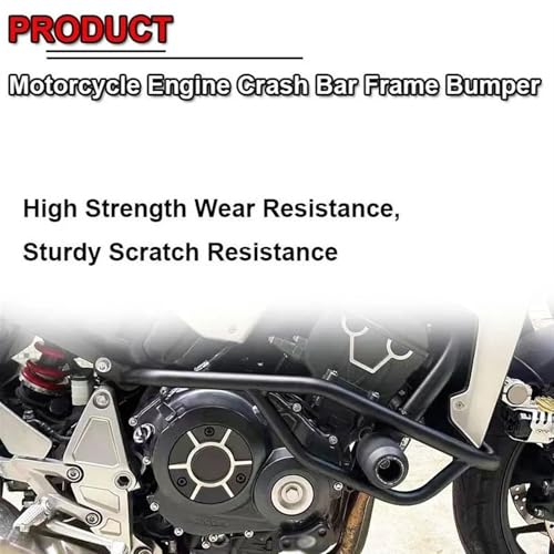 Garde moteur CB1000R évitez les dommages de chute cadre noir - 4