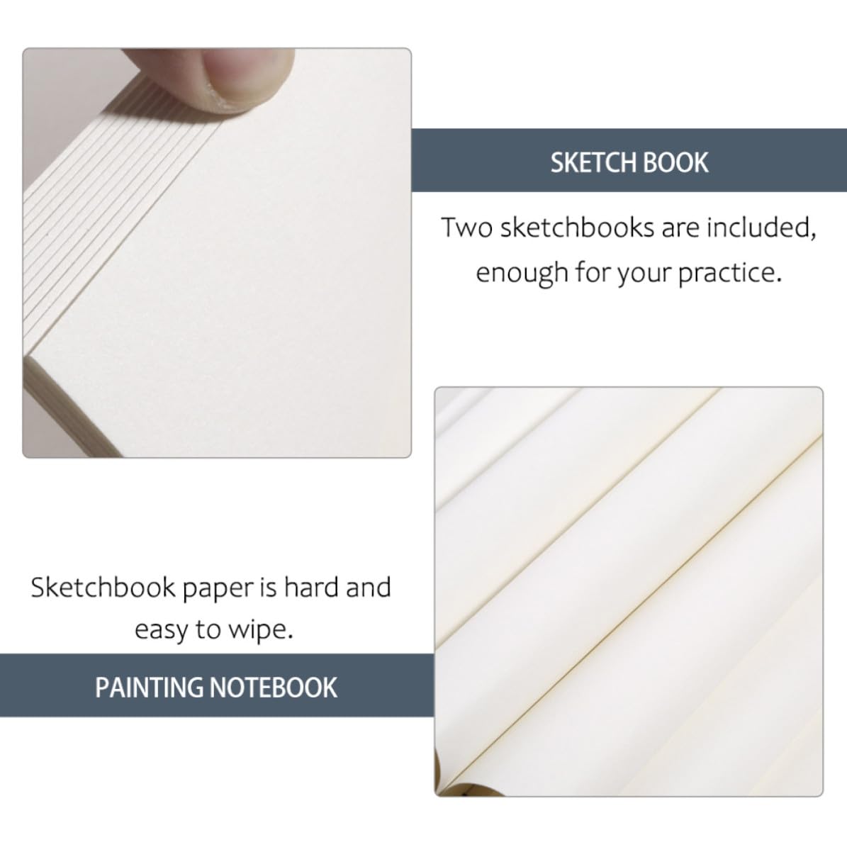 iplusmile 2 Piezas Cuaderno de Bocetos para Estudiantes, Papel