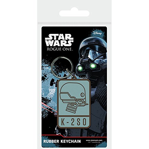 Pyramid International Star Wars Rogue One K-2S0 Rubber Keychain, Multi-Colour, 4.5 x 6 cm