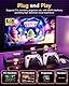 Febotak 2025 Retro Gaming Konsole Stick mit 25 000+ Spielen, 23 Emulatoren, 4K HDMI, Dual 2.4G Wireless Controller, Plug & Play System