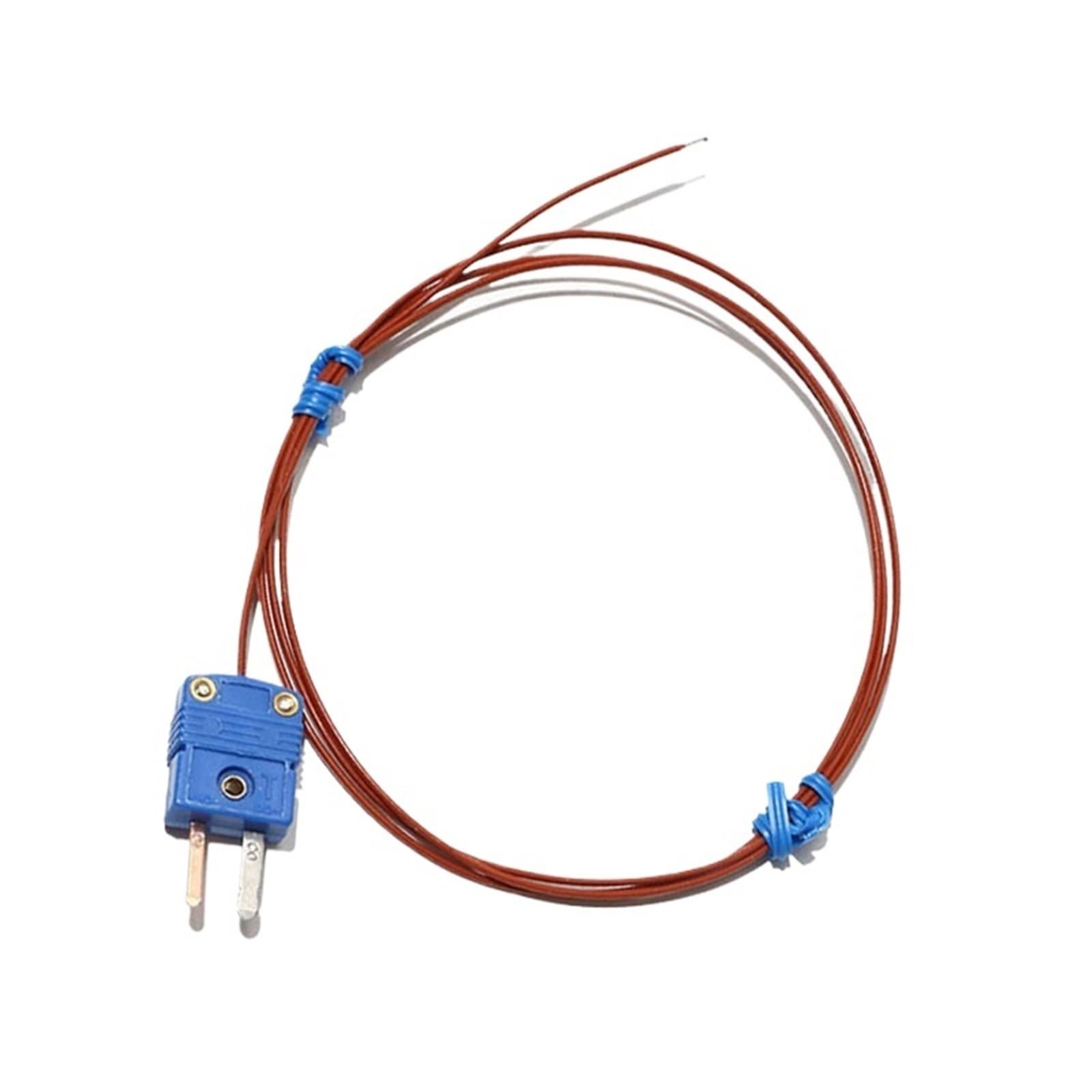 Sensore di monitoraggio della temperatura del giunto di saldatura sensibile di tipo K/J/T Filo isolato in PTFE 0,5 M/1 M/1,5 M/2 M/3 M ad alta risposta(T,Cable length 1.5M)