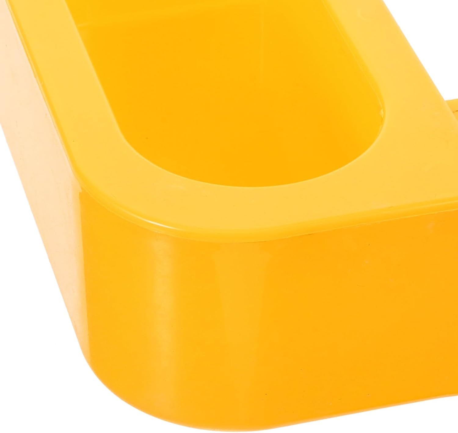 Bird Cage Feed Container Hanging Plastic Yellow Large Capacity image 3