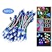 Produktbild 12 LEDs RGB-Leuchten, IP68 wasserdicht RGB Led Pixel Bulb Light Modul einzeln runde LED adressierbar für Street Shopping, Hochzeit, Party Beleuchtung (50pcs / Set DC 5V)
