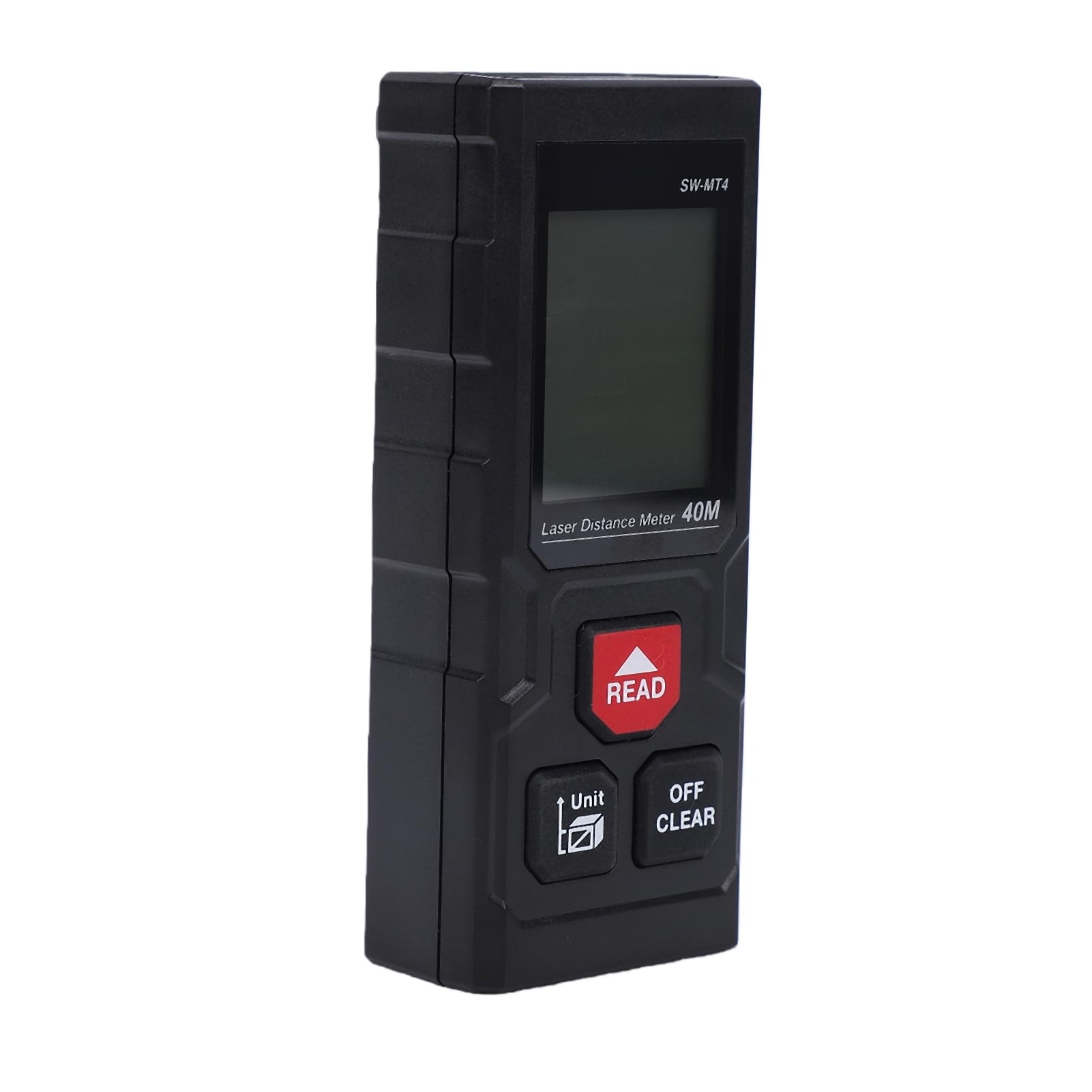 Eujgoov Medidor de Distancia Láser Cinta Métrica Láser Digital Herramienta de Medición Portátil con Pantalla LCD Retroiluminada Medición Continua de Nivel de Burbuja