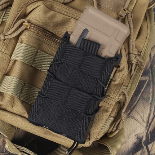 Pochettes Tactiques ELITE SPANKER Double Open Top Mag Pouch, M4 M16 AR15, Airsoft, Nylon Gris