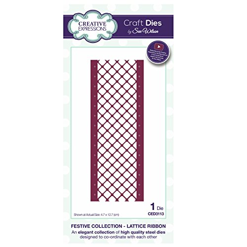 Sue Wilson Festive Collection Lattice Ribbon Die