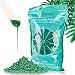 Relassy Premium Hard Wax Beads 2lb Wax Beans, Fruit Flavor Stripless Depilatory Wax Pellets Solid Film Beans No Strip Needed, Painless Gentle Hair Removal of Full Body, Face and Bikini Line, Green