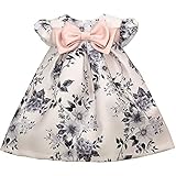 Bonnie Jean Baby Girl's Special Occasion Dress, Black and White Toile, 24 Months