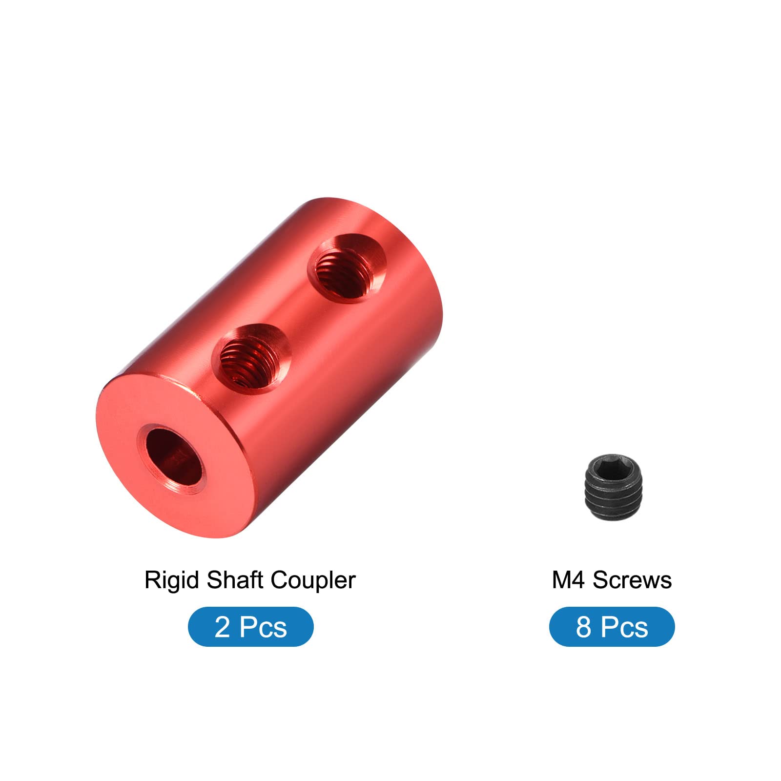 Accouplement Rigide Cuivre Arbre 4mm à 6mm L20xD9mm - 2 Pièces Pour 3D Imprimante & Modèles
