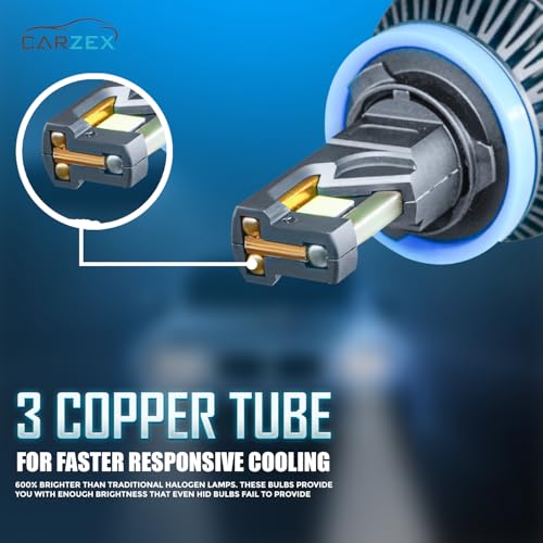 Carzex Crystal Eye LED Fog Light Bulbs H8/H11/H16 245g - Image 7